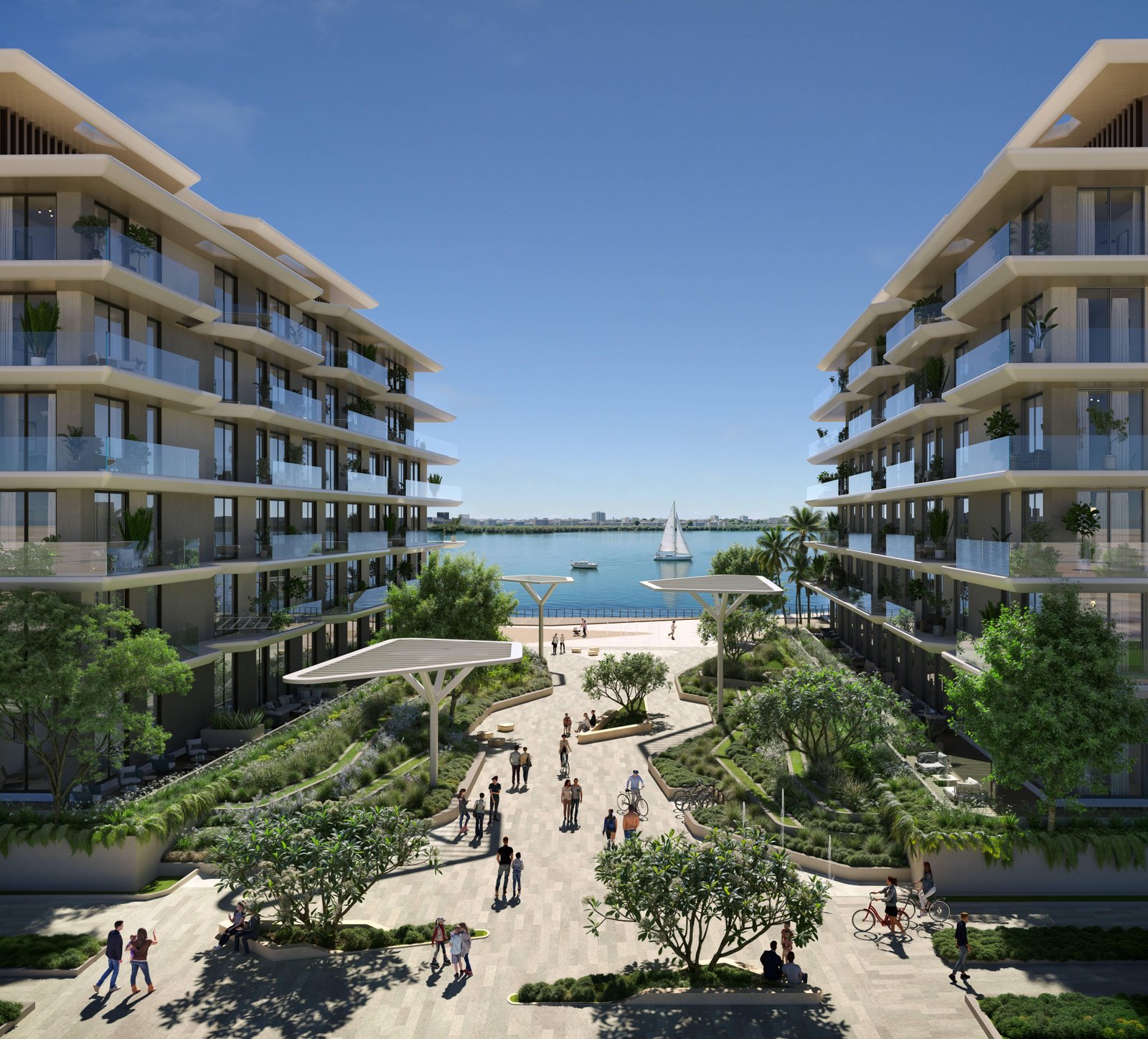 Bashayer Residences waterfront apartments on Hudayriyat Island by Modon